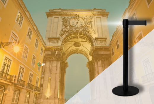As nossas baias de fita são agora as peças essenciais na gestão de filas de alguns dos mais emblemáticos locais de Lisboa